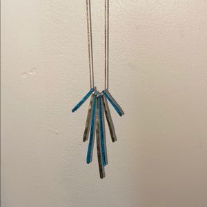 ❣️CLEARANCE❣️Turquoise & Gold 32” Chain Necklace